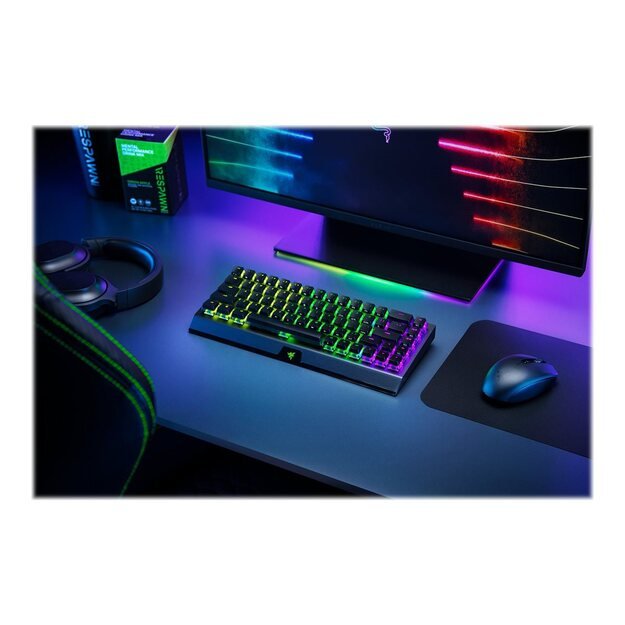 RAZER BlackWidow V3 Mini HyperSpeed Keyboard Yellow Switch Phantom Ed.US