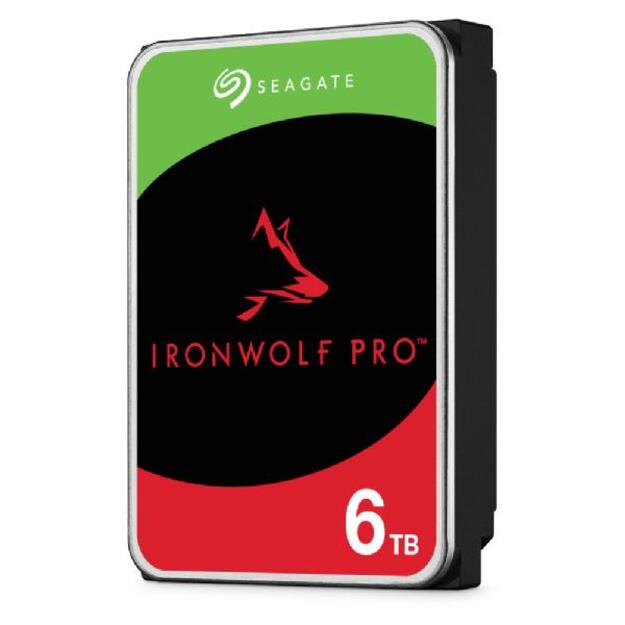 SEAGATE Ironwolf PRO Enterprise NAS HDD 6TB 7200rpm 6Gb/s SATA 256MB cache 8.9cm 3.5inch 24x7 for NAS & RAID Rackmount systems BLK