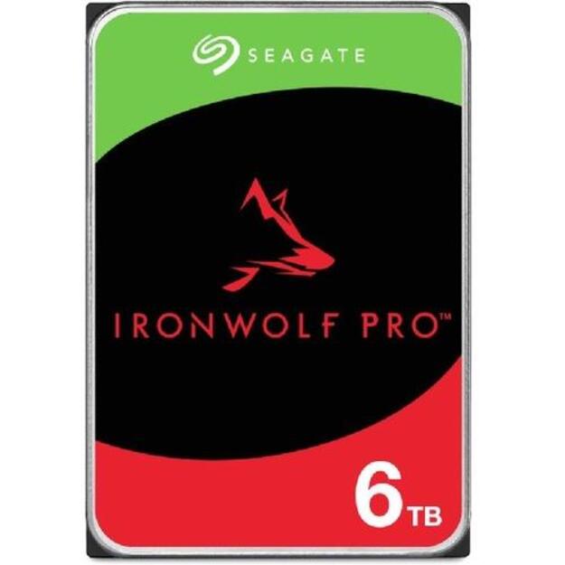 SEAGATE Ironwolf PRO Enterprise NAS HDD 6TB 7200rpm 6Gb/s SATA 256MB cache 8.9cm 3.5inch 24x7 for NAS & RAID Rackmount systems BLK