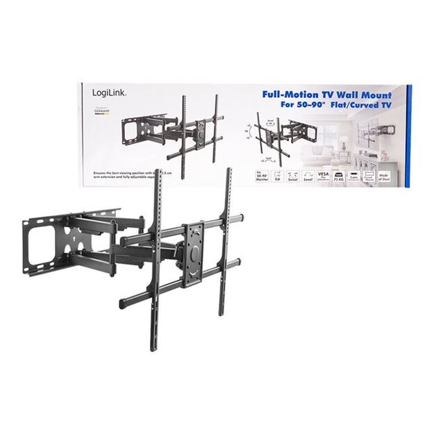 LOGILINK BP0151 TV wall mount 50-90inch tilt swivel 75 kg max