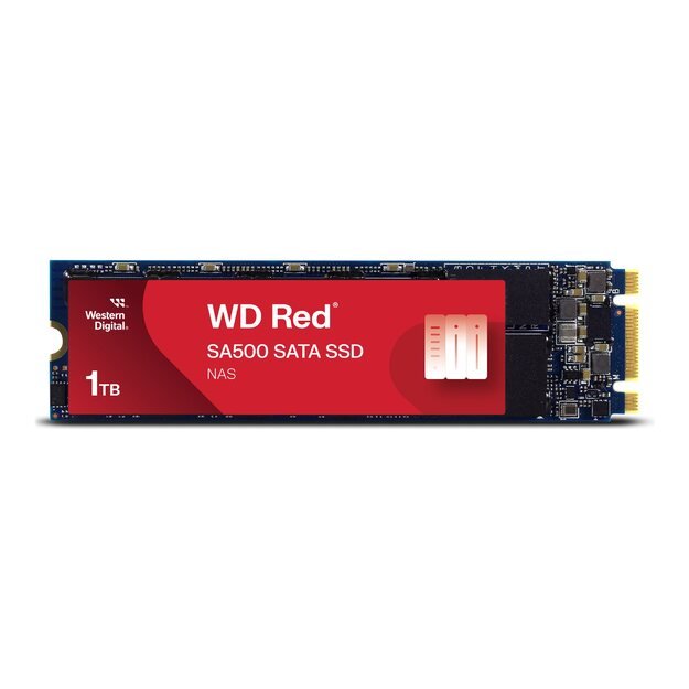 SSD|WESTERN DIGITAL|Red SA500|1TB|M.2|SATA 3.0|Write speed 530 MBytes/sec|Read speed 560 MBytes/sec|2.38mm|TBW 600 TB|MTBF 2000000 hours|WDS100T1R0B