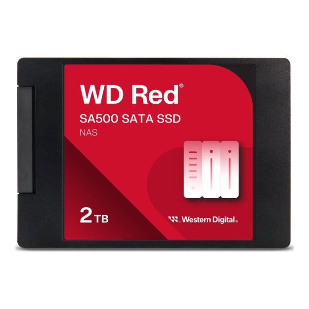 SSD|WESTERN DIGITAL|Red SA500|2TB|SATA 3.0|Write speed 520 MBytes/sec|Read speed 560 MBytes/sec|2,5 |TBW 500 TB|MTBF 1750000 hours|WDS200T2R0A