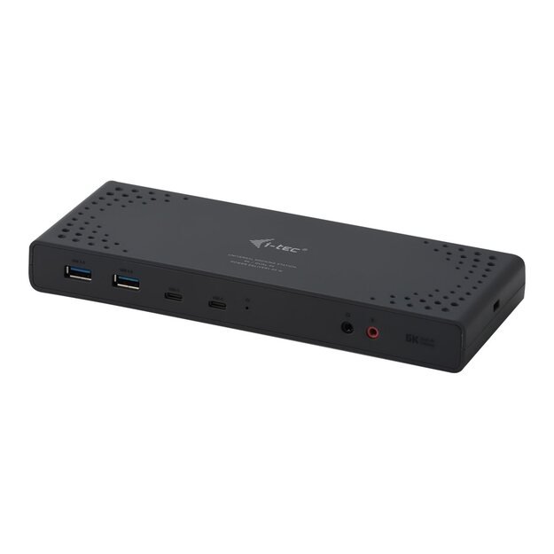 I-TEC USB 3.0/USB-C Dualdock with PD 1x 5K 2x 4K 60Hz 2x HDMI 2x DP 1x GLAN 4x USB 3.0 2x USB-C 1x Audio/Mic Jack 1x 65W USB-C PD KL