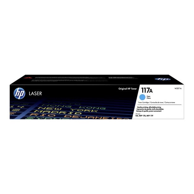 HP 117A Cyan Original Laser Toner Cartridge