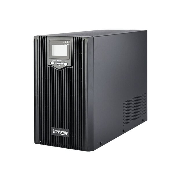 Nepertraukiamo maitinimo šaltinis UPS GEMBIRD EG-UPS-PS3000-02 UPS Energenie 3000VA Pure sine 3x Schuko 3x IEC 230V OUT USB-BF LCD