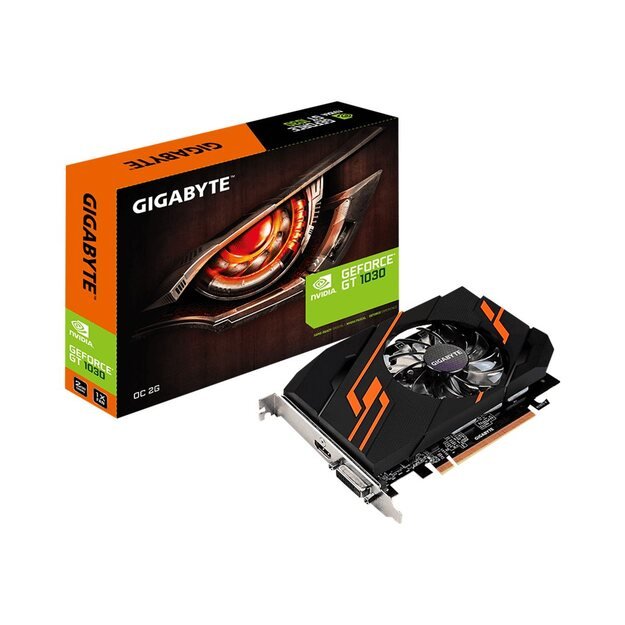 Vaizdo plokštė GIGABYTE GeForce GT 1030 OC 2G 2 GB GDDR5 64 bit PCI Express 3.0 x16 activ