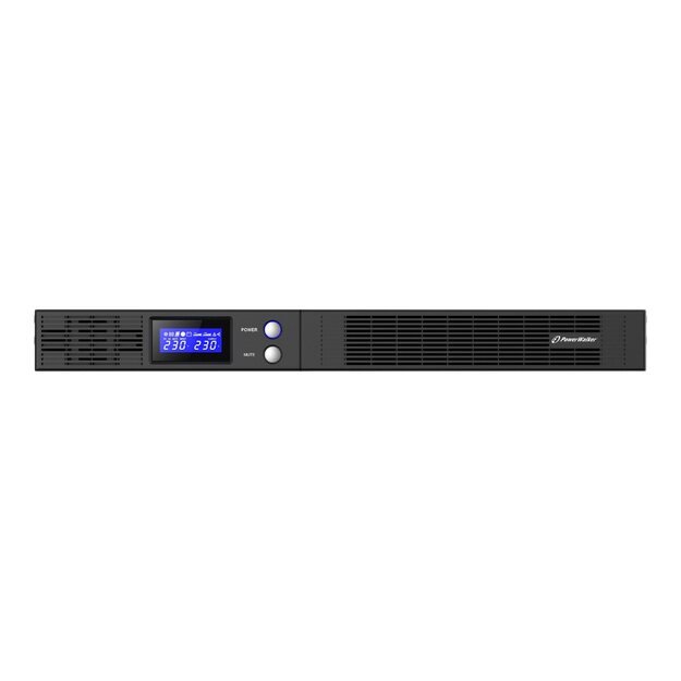 Nepertraukiamo maitinimo šaltinis UPS POWERWALK VI 750 R1U Line-Interactive 750VA 4x IEC OUT, USB HID/RS-232, Rack 19