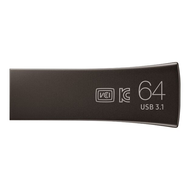 USB raktas SAMSUNG BAR PLUS 64GB USB 3.1 Titan Gray