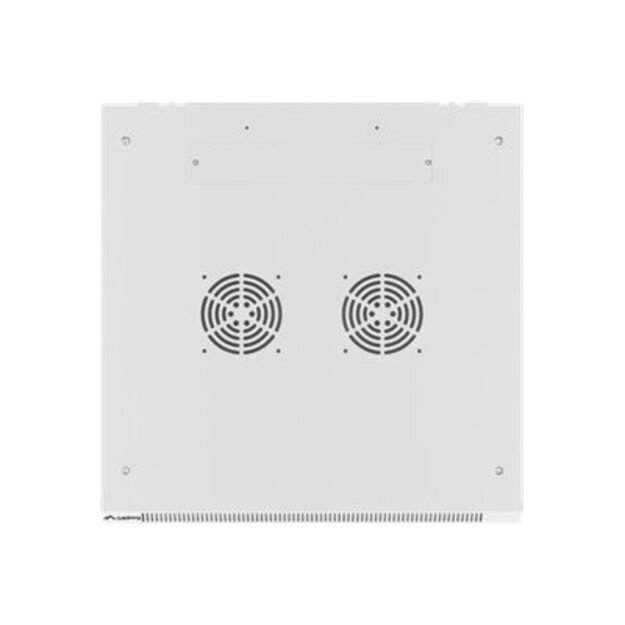 Televizoriaus laikiklis sieninis LANBERG Wall mount cabinet 19inch 12U 600x450 steel doors grey flat pack 19