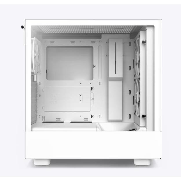 Kompiuterio korpusas NZXT PC case H5 Flow midi tower white window