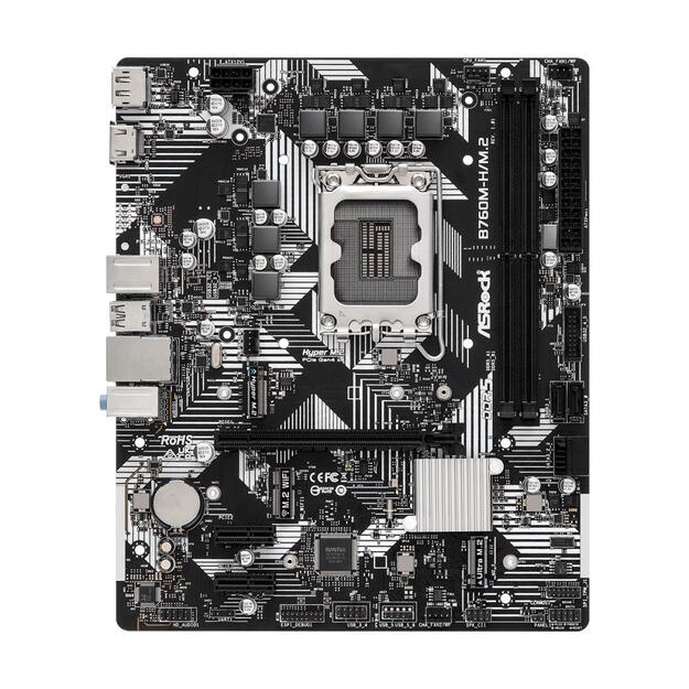 ASROCK B760M-H/M.2 mATX 2xDDR5 1xPCIe 4.0 x16 LAN 1Gb/s