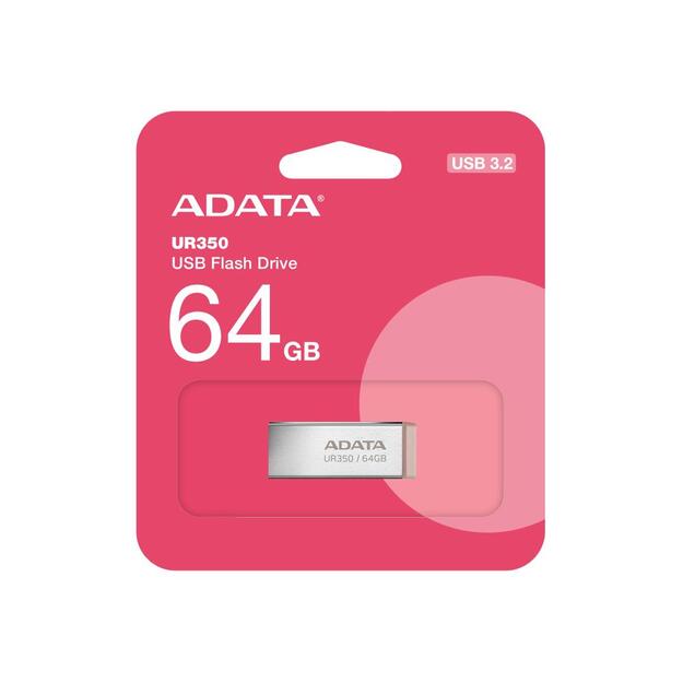 MEMORY DRIVE FLASH USB3.2 64GB/BROWN UR350-64G-RSR/BG ADATA