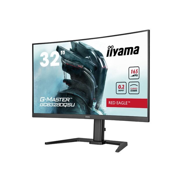 IIYAMA GCB3280QSU-B1 32inch ETE VA-panel Curved Gaming 1500R G-Master Red Eagle FreeSync 2560x1440 144Hz 350cd/m