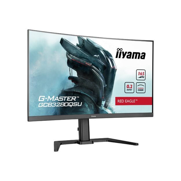 IIYAMA GCB3280QSU-B1 32inch ETE VA-panel Curved Gaming 1500R G-Master Red Eagle FreeSync 2560x1440 144Hz 350cd/m