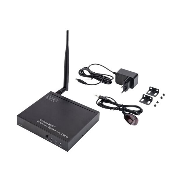 DIGITUS DS-55315 Wireless HDMI Extender Receiver Unit 5GHz Full HD 1080p for splitter function