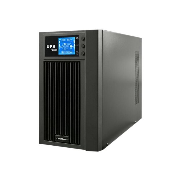 QOLTEC 53043 Uninterruptible power supply On-line 3KVA 2.4kW LCD USB