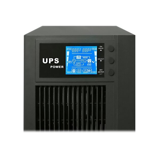 QOLTEC 53043 Uninterruptible power supply On-line 3KVA 2.4kW LCD USB