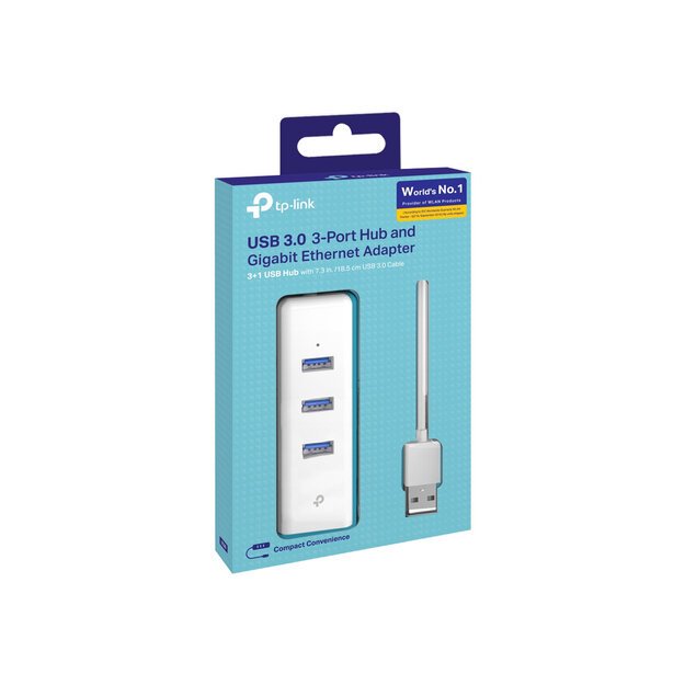 USB belaidžio tinklo adapteris USB3 3PORT 1000M UE330 TP-LINK