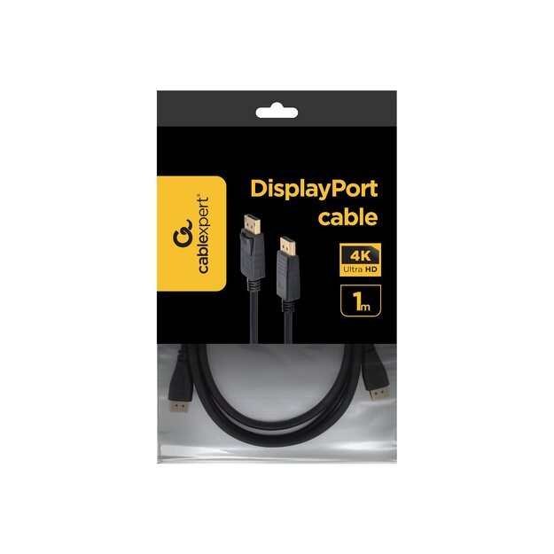 GEMBIRD CC-DP-1M Gembird cable DISPLAYPORT v1.2 M/M 1m GOLD 2
