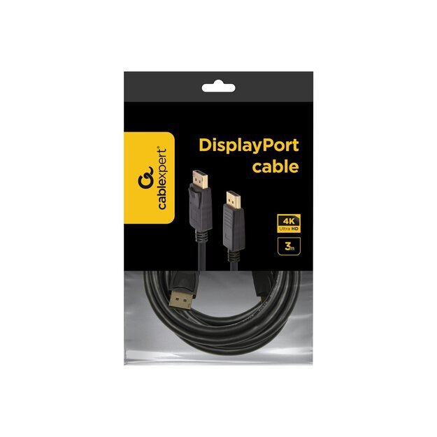 GEMBIRD CC-DP2-10 Gembird cable DISPLAYPORT V1.2 3M GOLD 4K Black 3