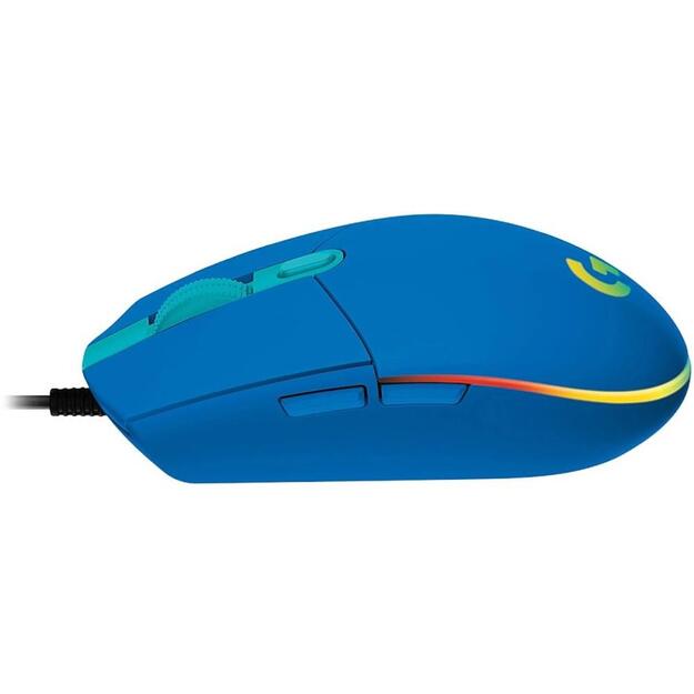 Kompiuterinė pelė laidinė LOGITECH G102 Lightsync Blue EER 1
