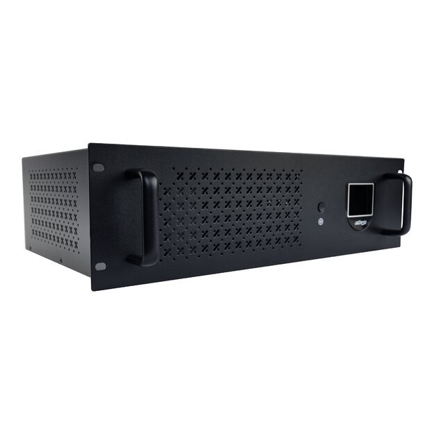 Nepertraukiamo maitinimo šaltinis UPS GEMBIRD UPS-RACK-2000 UPS Rack 19inch 3.4U 2000VA 2xIEC 2x Schuko USB LCD