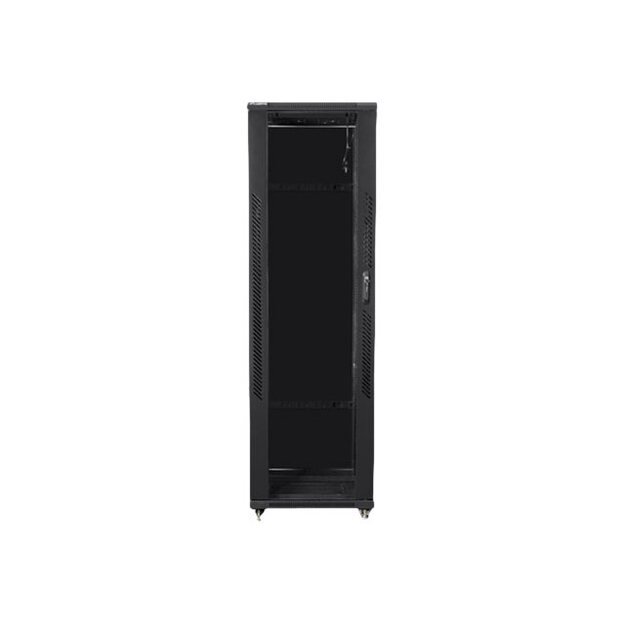 Komutacinė spinta pastatoma LANBERG 19inch 42U/600x1000 self-assembly flat pack black