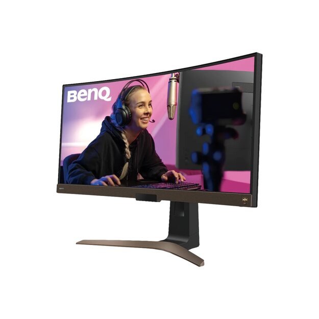 Monitorius BENQ EW3880R 37.5inch 3840x1600 IPS Curved 2300R P3 HDRi USB-C DP HDMI