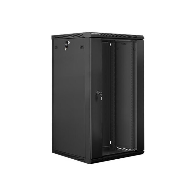 Komutacinė spinta pakabinama LANBERG WF01-6622-10B rack 19 demounted flat pack 22U/600x600mm black