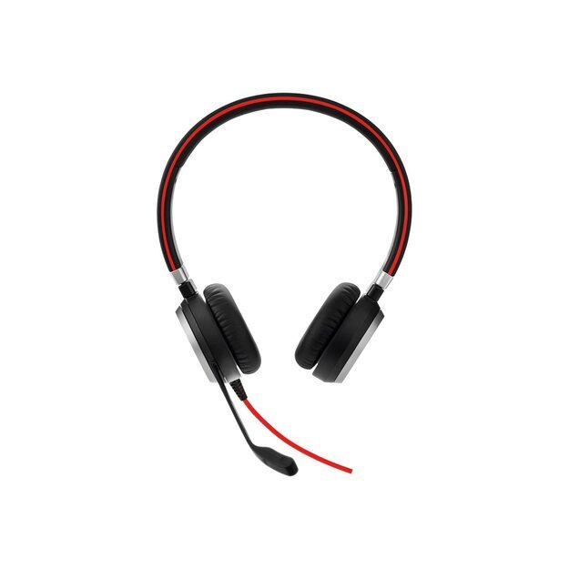 Ausinės JABRA EVOLVE 40 MS Stereo USB Headband Noise cancelling USB connector with mute-button and volume control on the cord