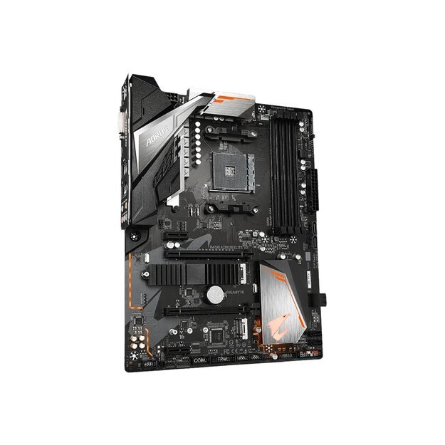 Pagrindinė plokštė GIGABYTE B450 AORUS ELITE V2 AM4 DDR4 2xM.2 6xSATA ATX MB