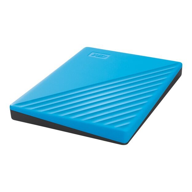 Išorinis kietasis diskas HDD |WESTERN DIGITAL|My Passport|2TB|USB 2.0|USB 3.0|USB 3.2|Colour Blue|WDBYVG0020BBL-WESN
