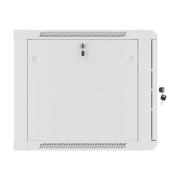 Komutacinė spinta pakabinama LANBERG 9U 600x600 steel doors grey flat pack