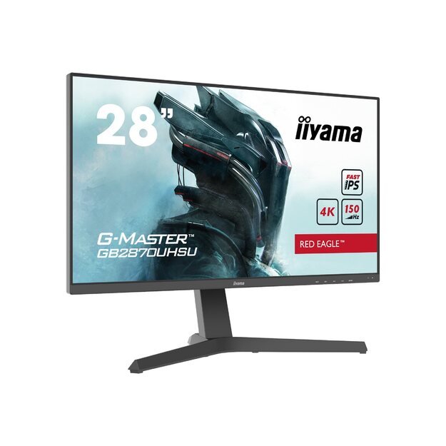 IIYAMA GB2870UHSU-B1 28inch ETE Fast IPS Gaming G-Master Red Eagle UHD 3840x2160 150Hz 1000:1 400cd/m2 1ms HDMI 2.1 DP