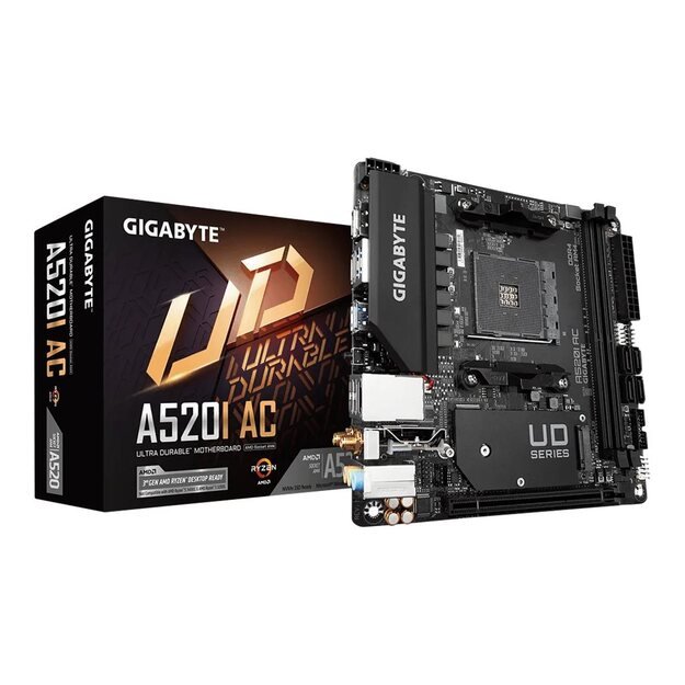 GIGABYTE A520I AC Socket AM4 AMD A520 DDR4 Micro ITX