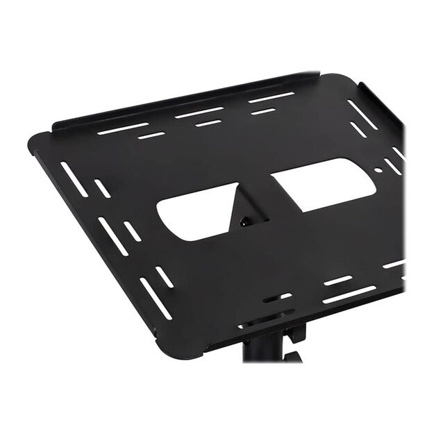 TECHLY Universal Adjustable Trolley for Notebook Projector with Shelf Black 24