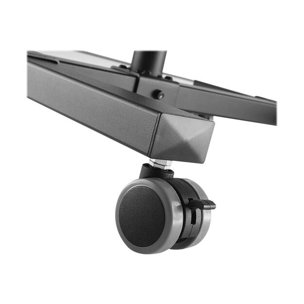 TECHLY Universal Adjustable Trolley for Notebook Projector with Shelf Black 20