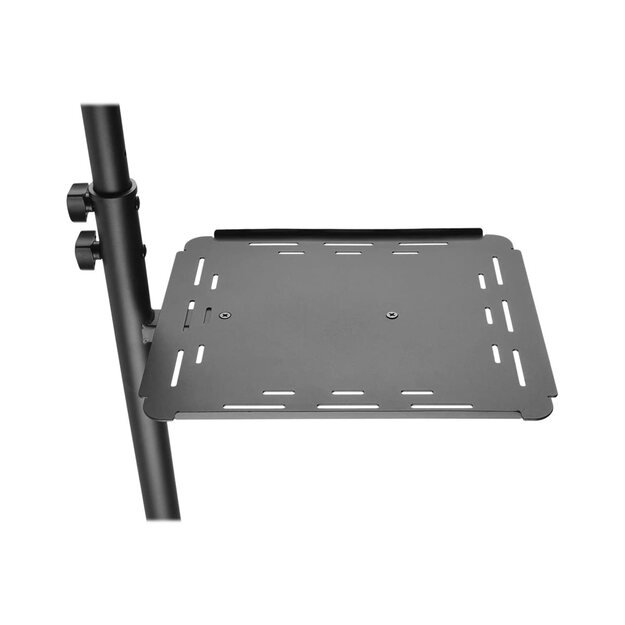 TECHLY Universal Adjustable Trolley for Notebook Projector with Shelf Black 26