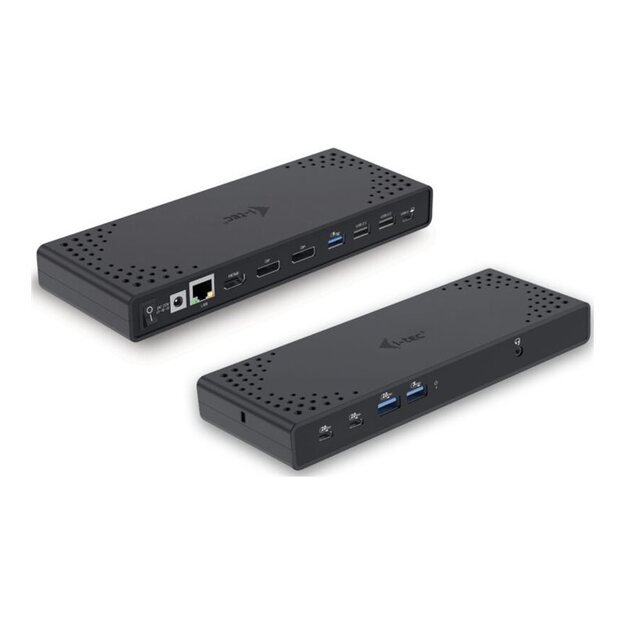 I-TEC USB-C Triple Display DS Gen2 2xDP 1xHDMI 1xGLAN 1xUSB 3.2 Gen2 2xUSB 3.2 Gen1 2xUSB-C Gen2 2xUSB 2.0 1xAudio/Mic PD100W