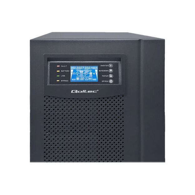 QOLTEC 53044 Uninterruptible power supply On-line 10KVA 8kW LCD USB