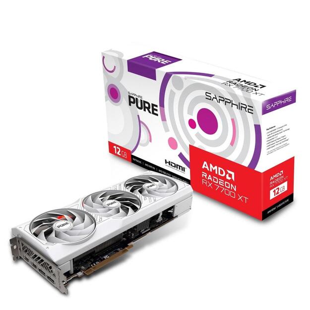 SAPPHIRE PURE AMD RADEON RX 7700 XT GAMING OC 12GB GDDR6 DUAL HDMI / DUAL DP