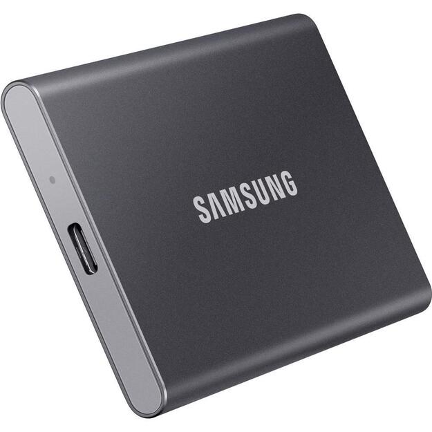 SAMSUNG Portable SSD T7 4TB extern USB 3.2 Gen 2 titan grey