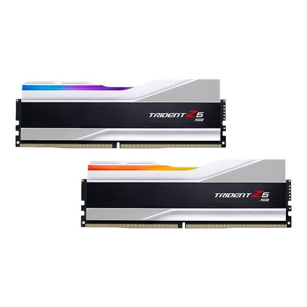 Operatyvioji atmintis (RAM) G.SKILL Trident Z5 RGB DDR5 32GB 2x16GB 5600MHz CL36 1.2V XMP 3.0 silver