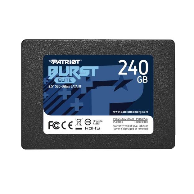 Kietasis diskas (SSD) vidinis PATRIOT Burst Elite 240GB SATA 3 2.5inch SSD