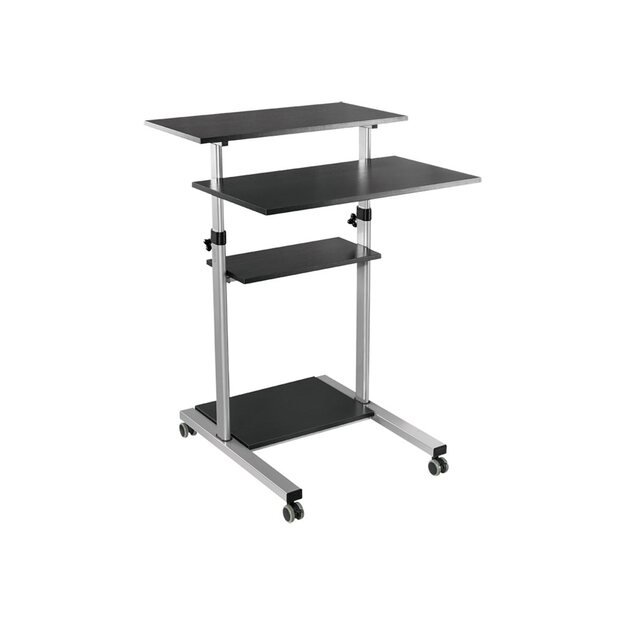 Kompiuterio stovas su ratukais LOGILINK BP0070 LOGILINK - Compact mobile stand up computer workstation