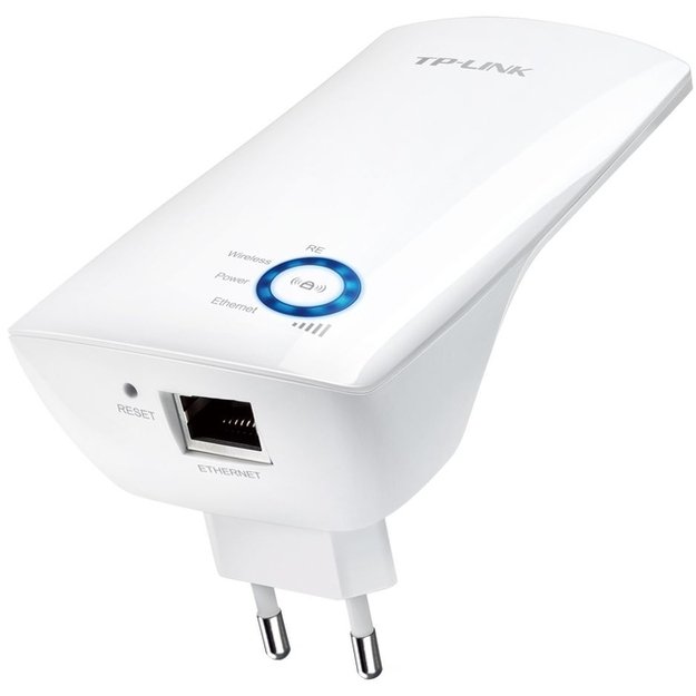 Belaidžio ryšio stiprintuvas TP-LINK 300Mbps Universal Wi-FI N 2.4GHz 300Mbps internal antennas Button