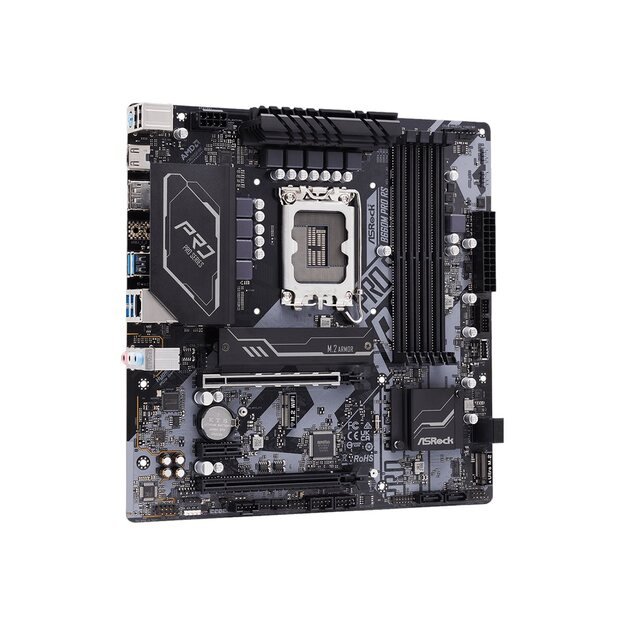 Pagrindinė plokštė ASROCK B660M Pro RS LGA1700 4x DDR4 DIMM HDMI DP 1xPCIe 5.0 x16 1xPCIe 4.0 x16 1xPCIe 3.0 x1