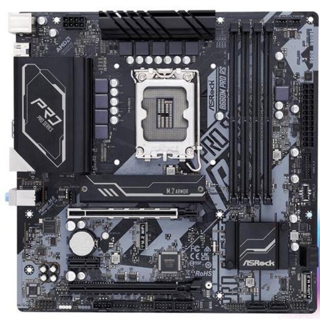 Pagrindinė plokštė ASROCK B660M Pro RS LGA1700 4x DDR4 DIMM HDMI DP 1xPCIe 5.0 x16 1xPCIe 4.0 x16 1xPCIe 3.0 x1