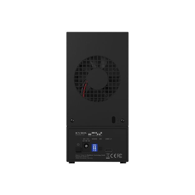 ICY BOX IB-RD3621-C31 External 2 bay RAID enclosure for 2x 2.5inch or 3.5inch SATA drives 8
