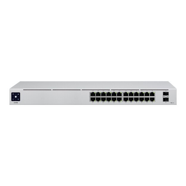 Komutatorius Switch|UBIQUITI|USW-24-POE|Type L2|Desktop/pedestal|Rack|24x10Base-T / 100Base-TX / 1000Base-T|2xSFP|PoE+ ports 16|95 Watts|USW-24-POE